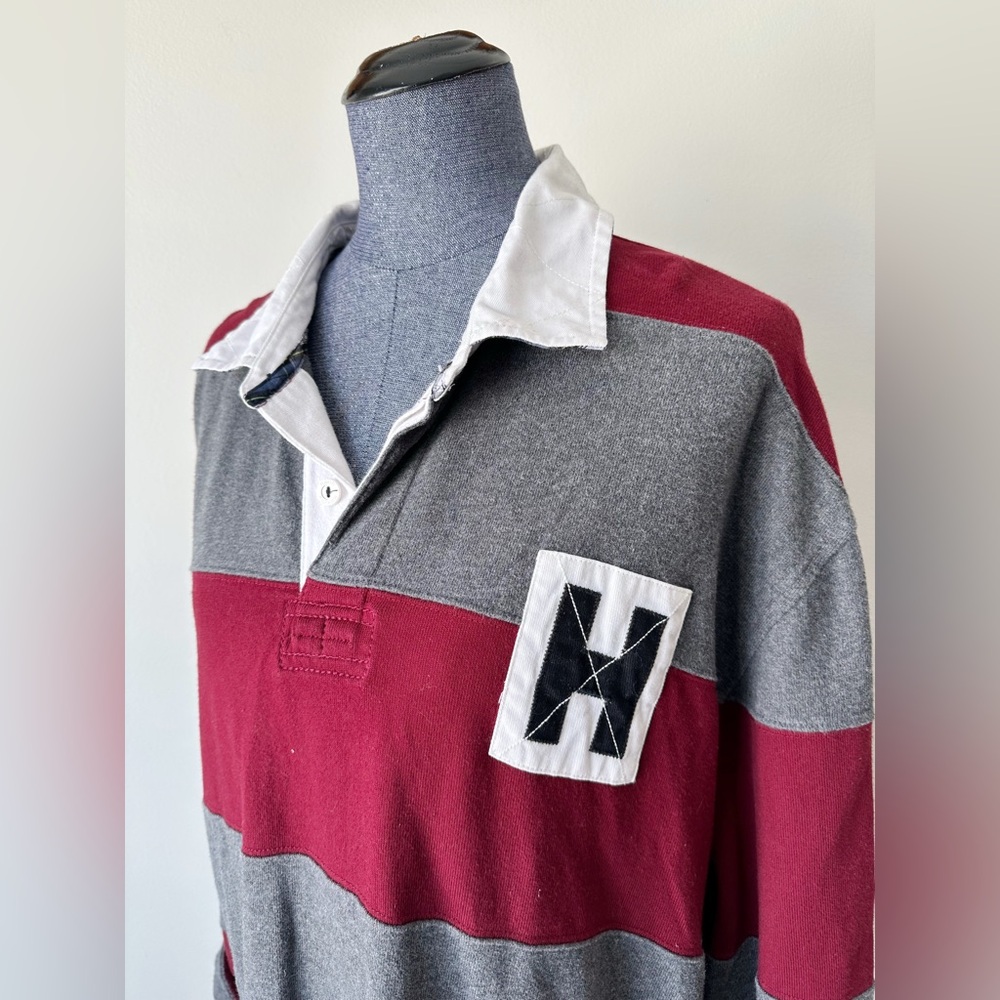 Tommy Hilfiger Rugby Striped Oversized Shirt Size XXL - Picture 3 of 8